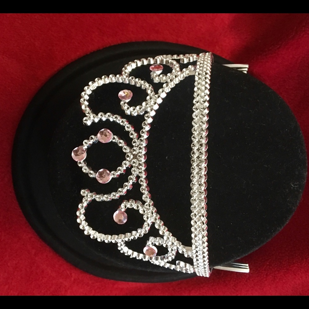 Princess Black hat With Crown Hair Band.